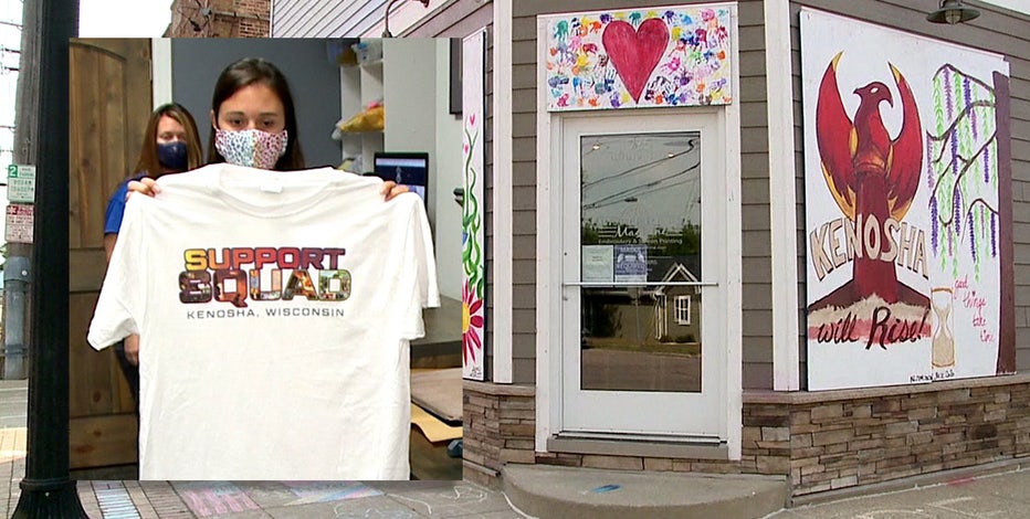 Business sells t-shirts, portion of sales to help rebuild Kenosha