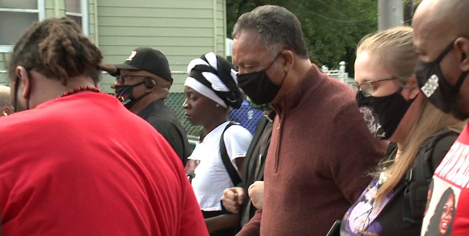 Rev. Jesse Jackson joins march for Breonna Taylor, Jacob Blake