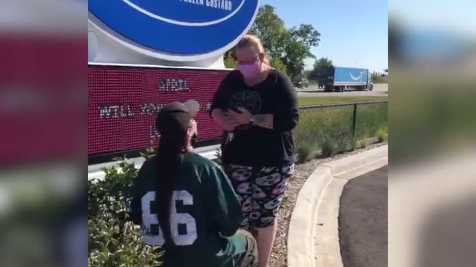 Ralph Sirna Jr. and April Masterson get engaged at Culver's