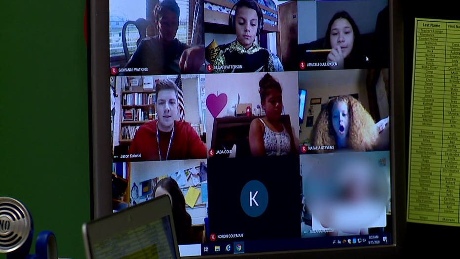 Virtual learning at Clement Avenue School