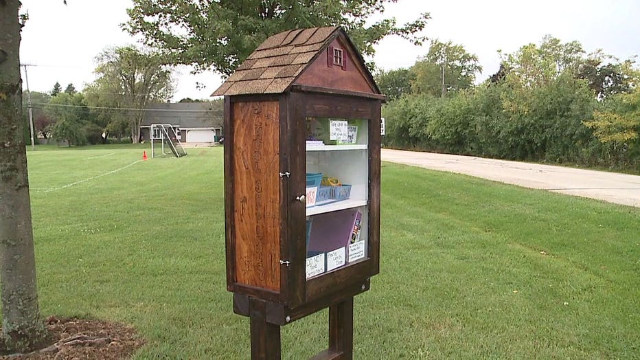 School supplies cupboard