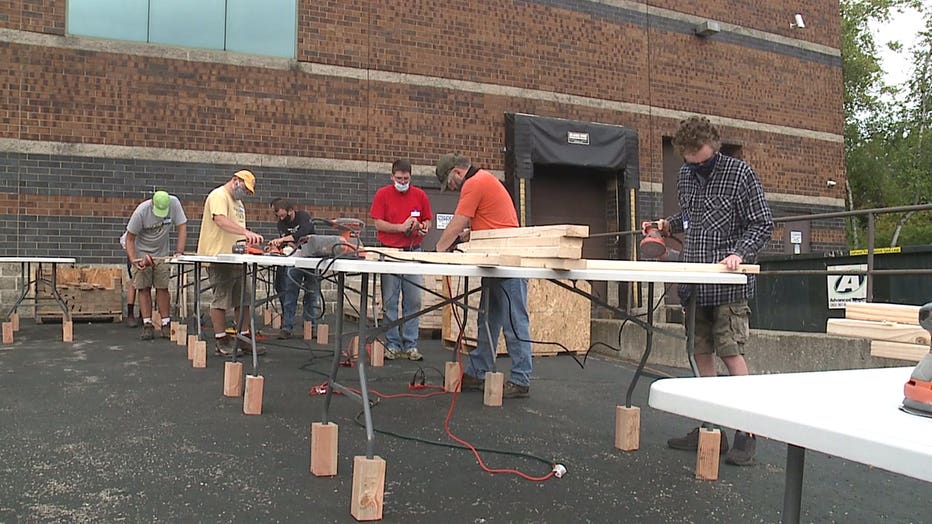 Volunteers build bunk beds for kids in need in Waukesha County