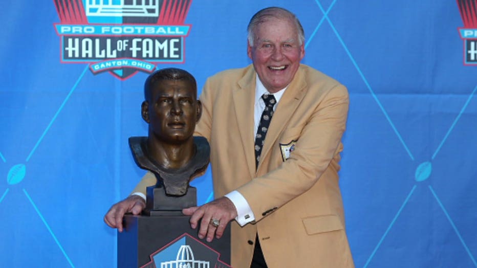 Former Green Bay Packers offensive lineman Jerry Kramer at the Pro Football Hall of Fame in Canton, Ohio