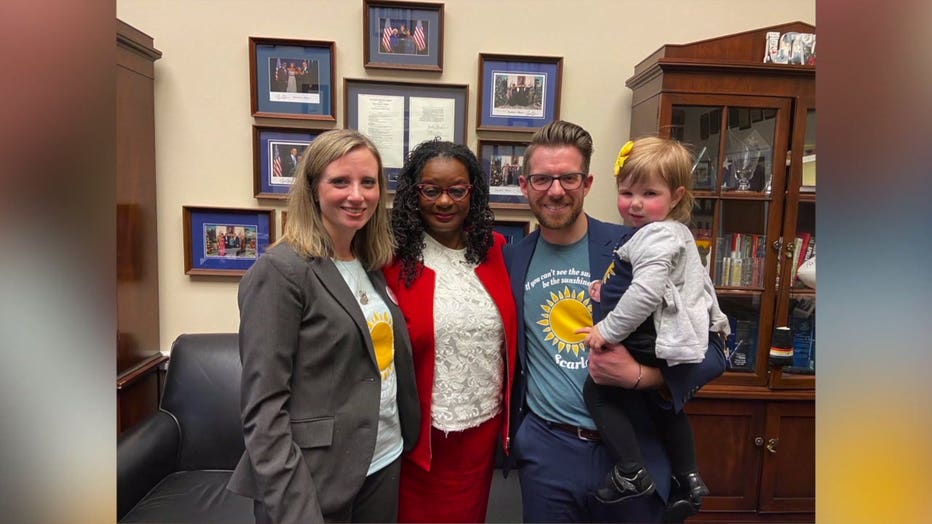 Family of Scarlett Pauley with U.S. Rep. Gwen Moore