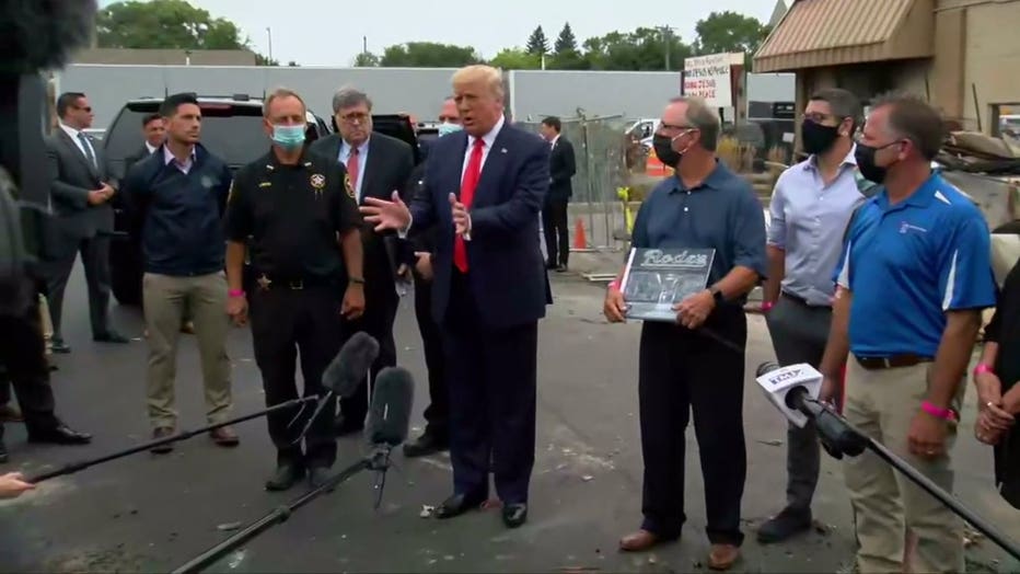 President Donald Trump visits Kenosha