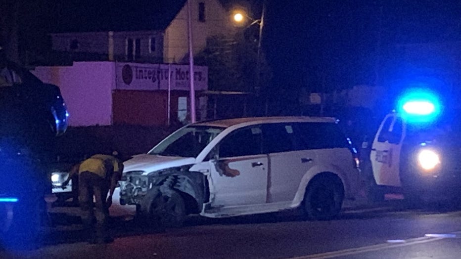 Crash near Courtland Avenue and Hopkins Street in Milwaukee