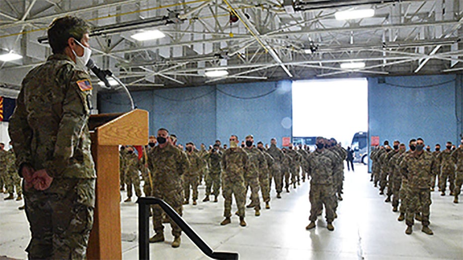 Wisconsin National Guard Soldiers return from a nearly 12-month deployment to Afghanistan and the Middle East (Courtesy: Wisconsin National Guard)