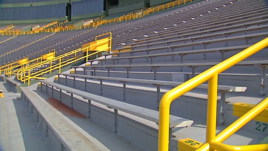 Empty Lambeau Field