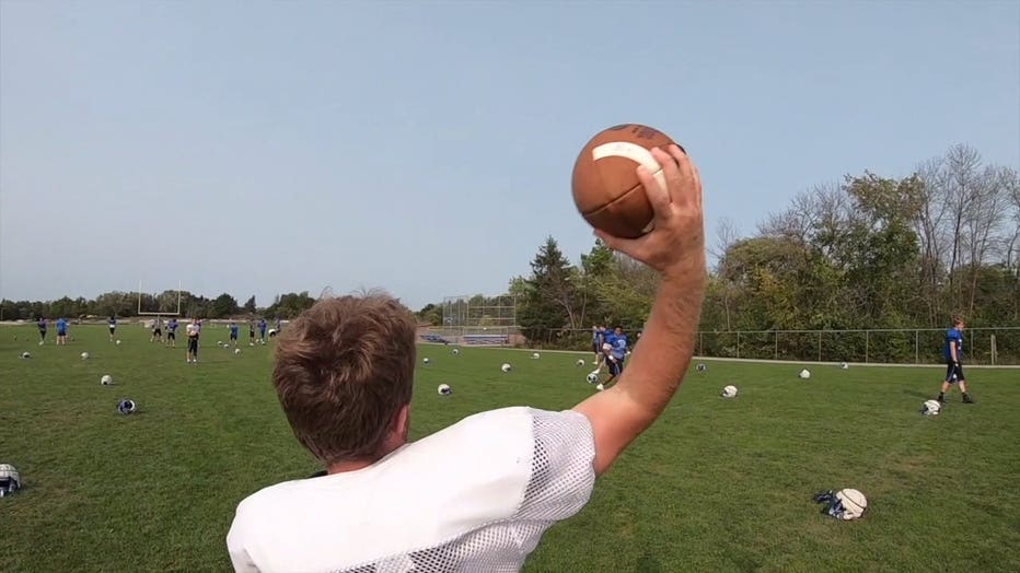 Brookfield Central High School football practice