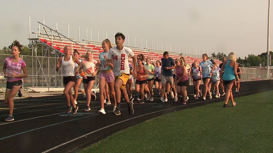 Arrowhead High School girls swimming and diving team holds a 5K run/walk benefiting Make-A-Wish Wisconsin