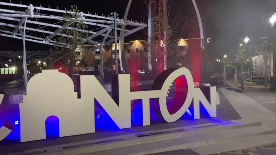 Pro Football Hall of Fame Centennial Plaza in Canton, Ohio