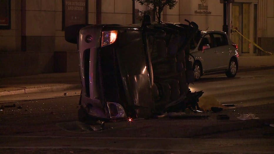 Crash at 6th and Wisconsin