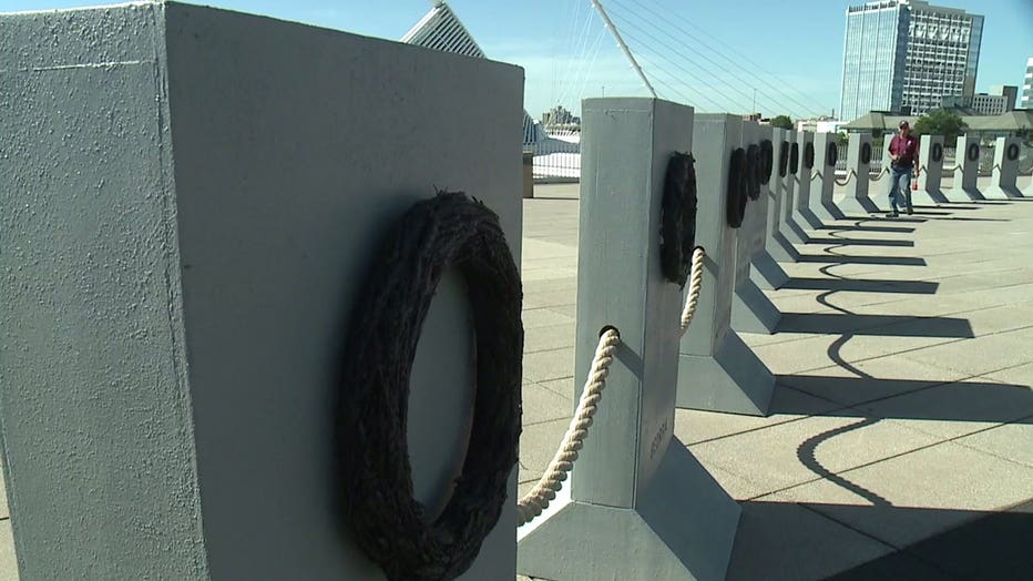 Traveling World War II Memorial on Milwaukee's lakefront