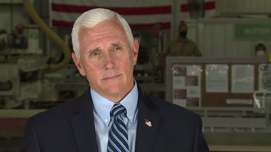 Vice President Mike Pence campaigns in Eau Claire, Wis.