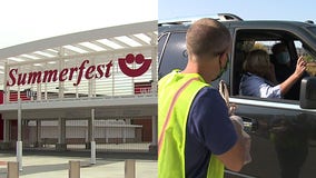 Fans swap donations for Summerfest tickets at drive-up event