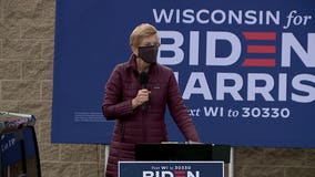 Sen. Elizabeth Warren stumps for Biden in Greenfield