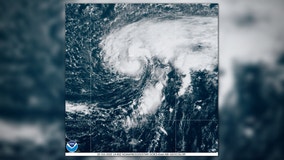 Hurricane Epsilon, the 10th storm of a busy Atlantic season, approaches Bermuda
