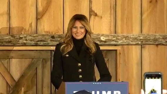 First lady delivers remarks in West Bend as election nears