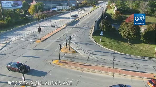 Traffic alert: NB WIS 794 closed at Oklahoma Avenue