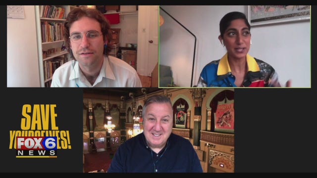 Gino talks with the stars of the new film 'Save Yourselves!'