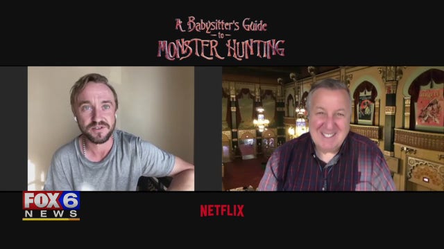 Gino talks with actors from 'A Babysitter's Guide to Monster Hunting'