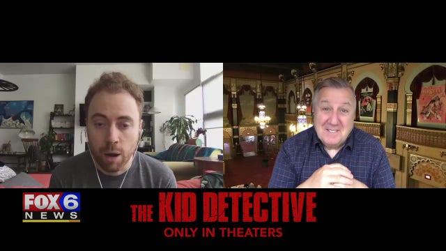 Gino talks with the writer, director of the film 'The Kid Detective'
