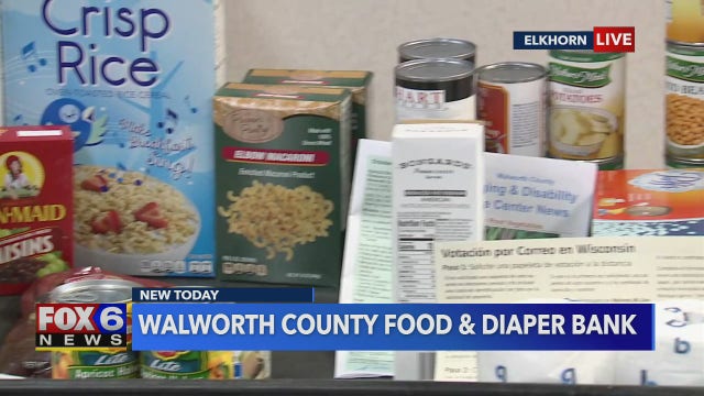 Providing food, diapers and necessities to the people of Walworth Co.