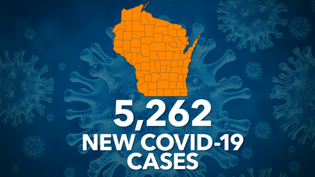 Wisconsin DHS: COVID-19 cases up record 5,262; deaths up 64