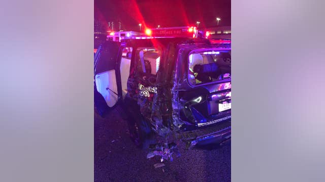 Police: Suspected drunk driver crashes into Georgia officer's patrol car