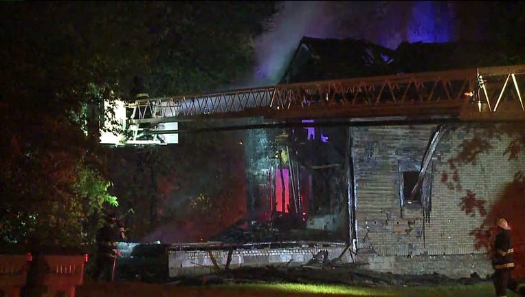 Vacant house fire near 12th and McKinley in Milwaukee