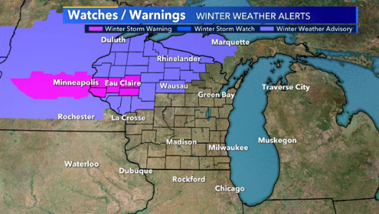 Parts Of Wisconsin To See Several Inches Of Snow Tuesday Afternoon ...