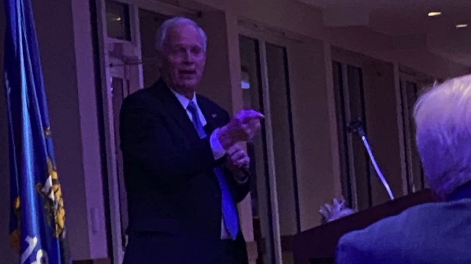 Sen. Ron Johnson at a Republican Party of Ozaukee County fundraiser in Mequon.