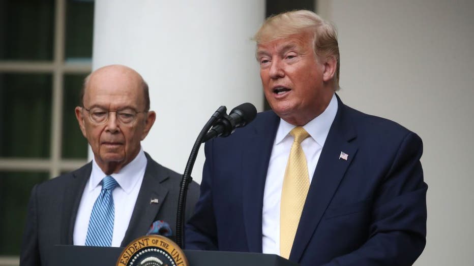 935ca644-President Trump Holds News Conference In Rose Garden On Census And Citzenship