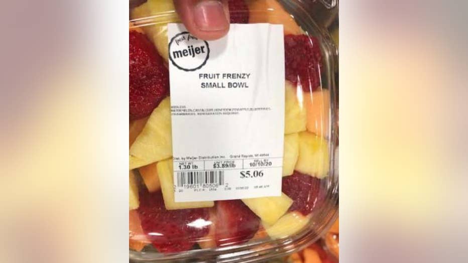 Recalled fruit bowls