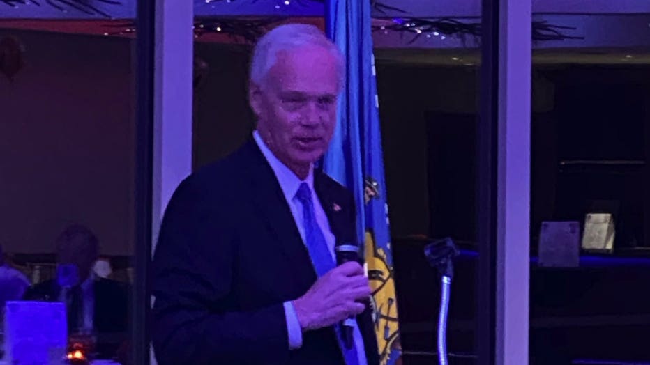 Sen. Ron Johnson at a Republican Party of Ozaukee County fundraiser in Mequon.