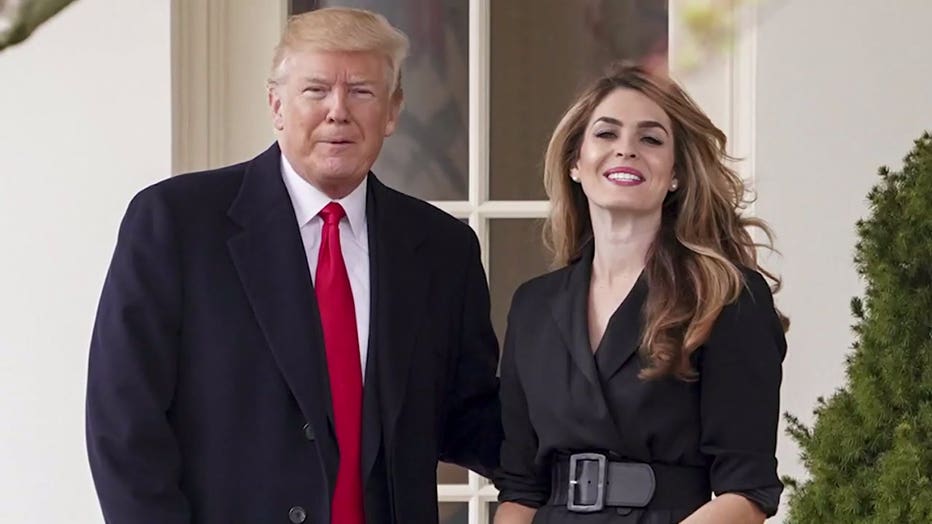 President Donald Trump and Hope Hicks