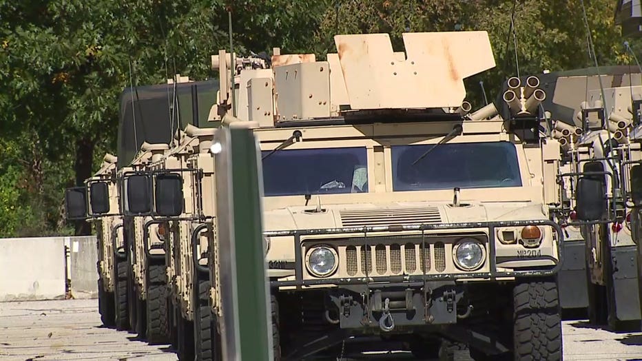 Wisconsin National Guard at State Fair Park ahead of Alvin Cole/Joseph Mensah decision