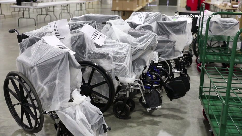 Alternate care facility at Wisconsin State Fair Expo Center for treating COVID-19 patients