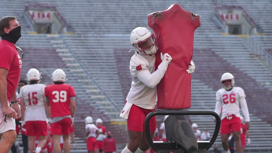 Wisconsin Badgers football practice