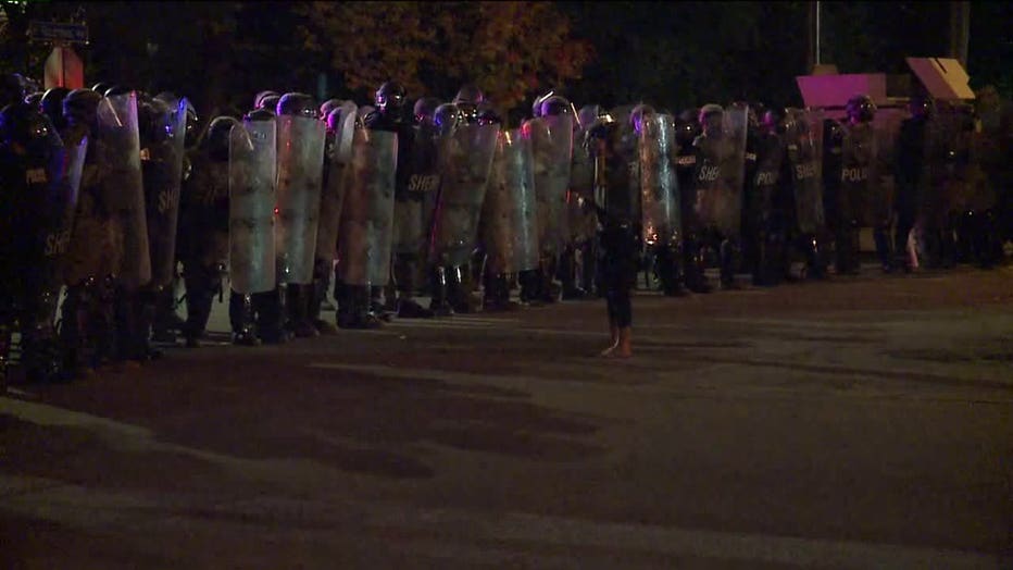 Protests form in Wauwatosa for a third night after the decision not to charge Officer Joseph Mensah in the death of Alvin Cole