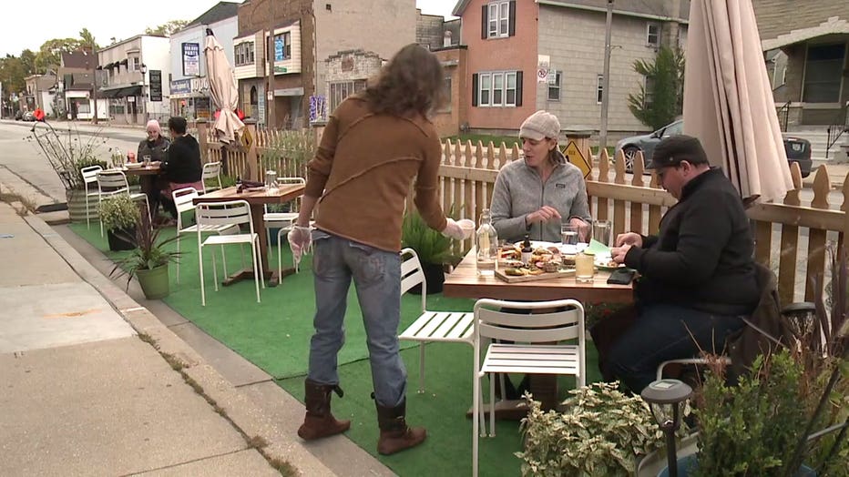 Outdoor dining at Odd Duck in Bay View