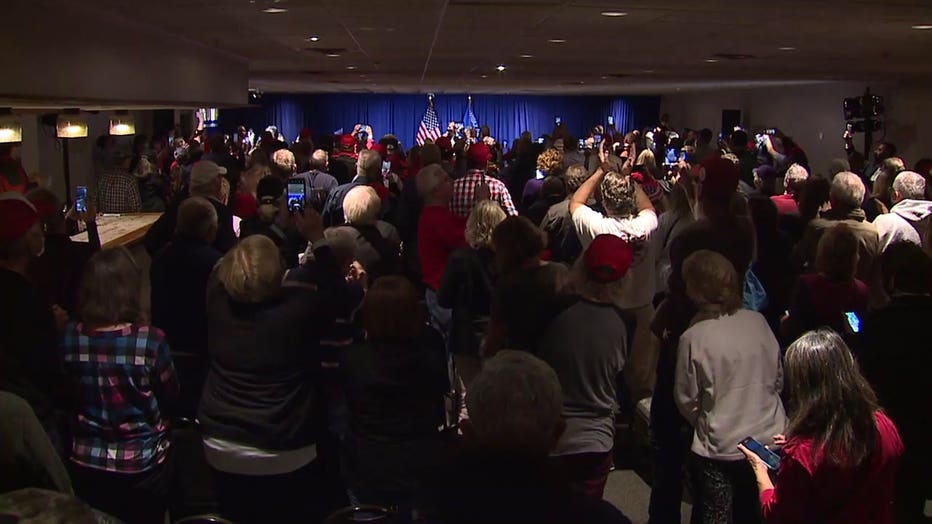 Eric Trump campaigned in Menomonee Falls