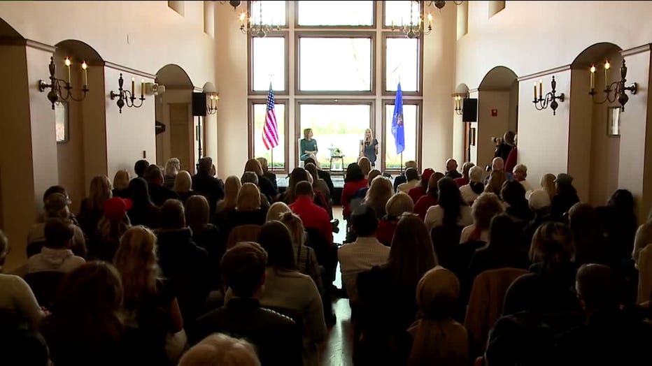 Ivanka Trump campaigns at the Polish Community Center in Franklin, Wis.