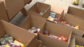 Record number of families show up to mobile food pantry in West Bend