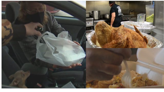 Thanksgiving dinner for vets opened to the public amid COVID-19