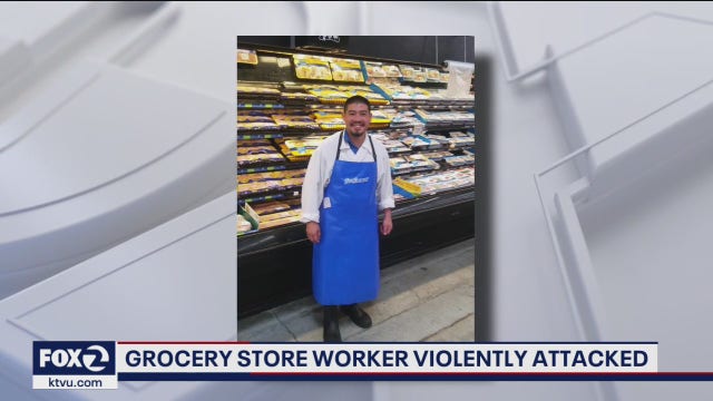San Jose grocery store worker violently attacked; family says he can't walk or talk