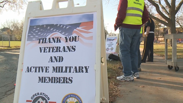 Drive-thru in Waukesha looks to help, honor military members