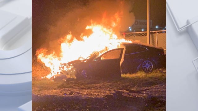 18-year-old cited for OWI after fiery crash in Racine County