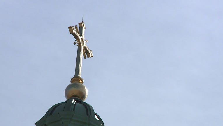 Catholic church cross