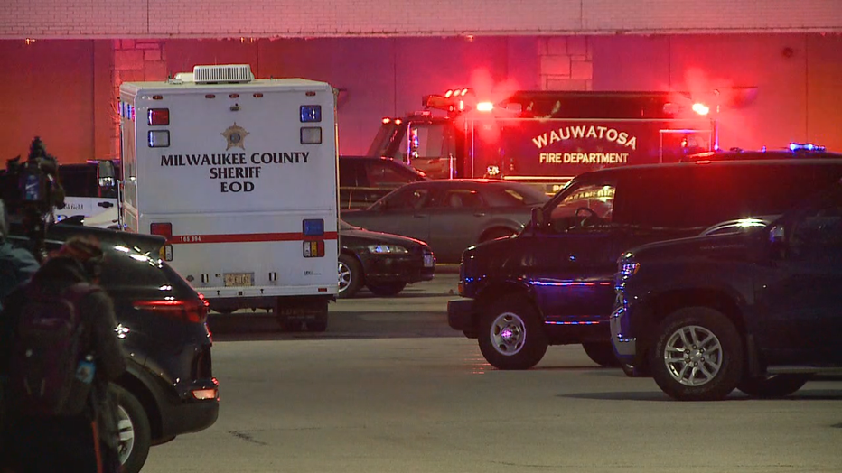 Law enforcement at the scene of a shooting at Mayfair Mall on Friday, Nov. 20, 2020.